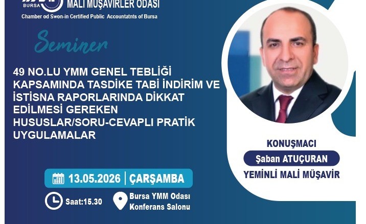 Seminer Duyurusu 13.05.2026 (Çarşamba)